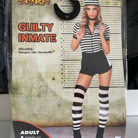 Adult guilt inmate prisoner women costume - Picture 2 of 8